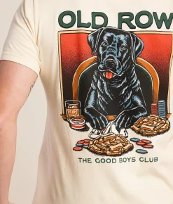 Tops|Graphic T-Shirts | Old Row The Black Jack T-Shirt Ivory