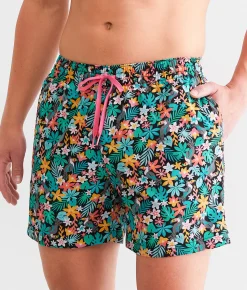Chubbies The Bloomerangs Stretch Swim Trunks Black Solid Best
