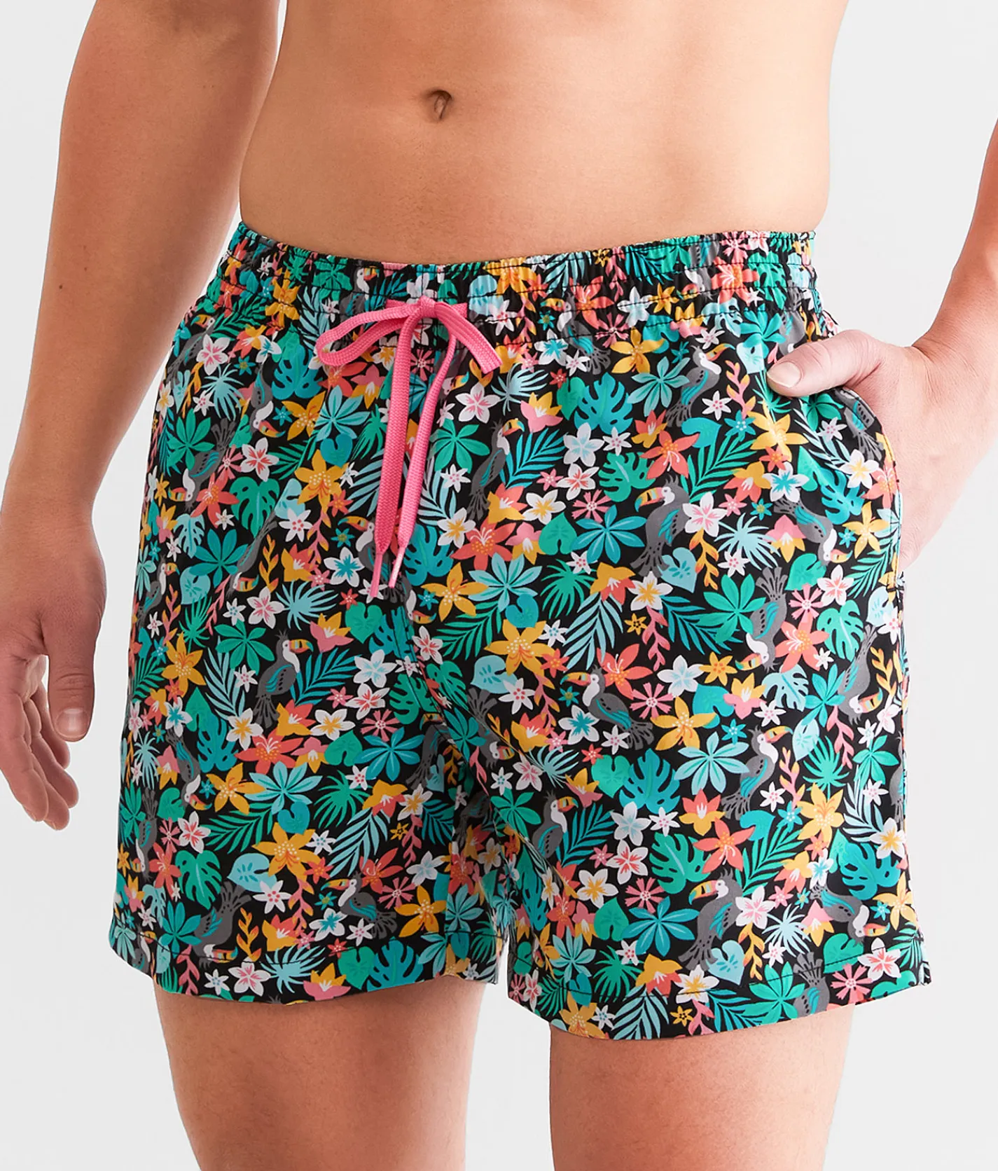 Chubbies The Bloomerangs Stretch Swim Trunks Black Solid Best