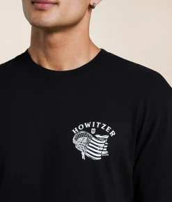 Tops|Graphic T-Shirts | Howitzer The Brave T-Shirt Black