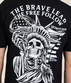 Tops|Graphic T-Shirts | Howitzer The Brave T-Shirt Black