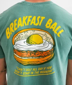 Old Row The Breakfast Ball T-Shirt Light Green Sale
