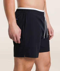 Bottoms|Swimwear | Chubbies The Capes Stretch Swim Trunks Black