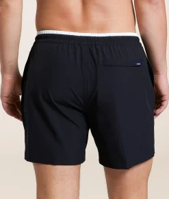 Bottoms|Swimwear | Chubbies The Capes Stretch Swim Trunks Black