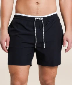 Bottoms|Swimwear | Chubbies The Capes Stretch Swim Trunks Black