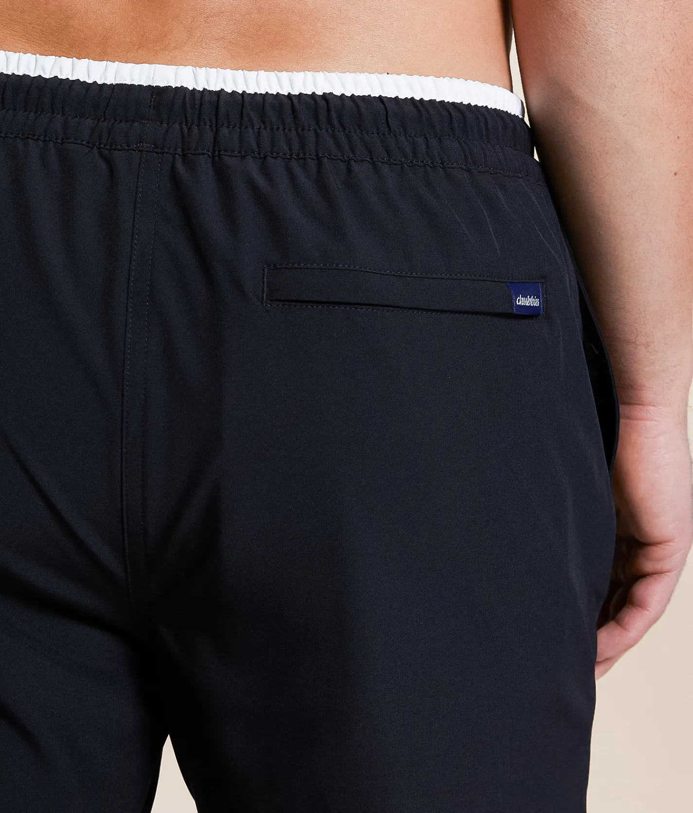 Bottoms|Swimwear | Chubbies The Capes Stretch Swim Trunks Black