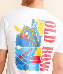 Graphic T-Shirts | Old Row The Cowboy 6.0 T-Shirt White