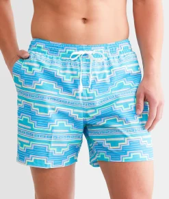 Chubbies The Desert Dawns Stretch Swim Trunks Turquoise Aqua New