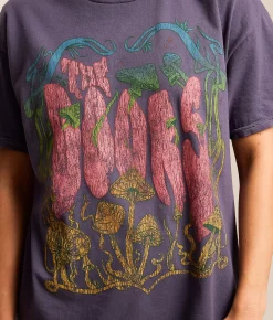 Tops | Merch Traffic The Doors Washed Band T-Shirt Nightshadow Blue