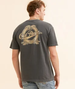 Graphic T-Shirts | Old Row The Eagle Crest T-Shirt Pepper