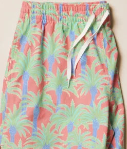 Chubbies The Easy Breezys Stretch Swim Trunks Coral Hot