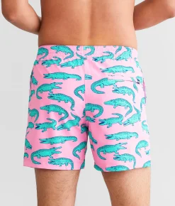 Chubbies The En Fuego Stretch Swim Trunks Pink Clearance