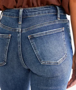Willow & Root The Everyday Cropped Straight Stretch Jean Calantha Clearance