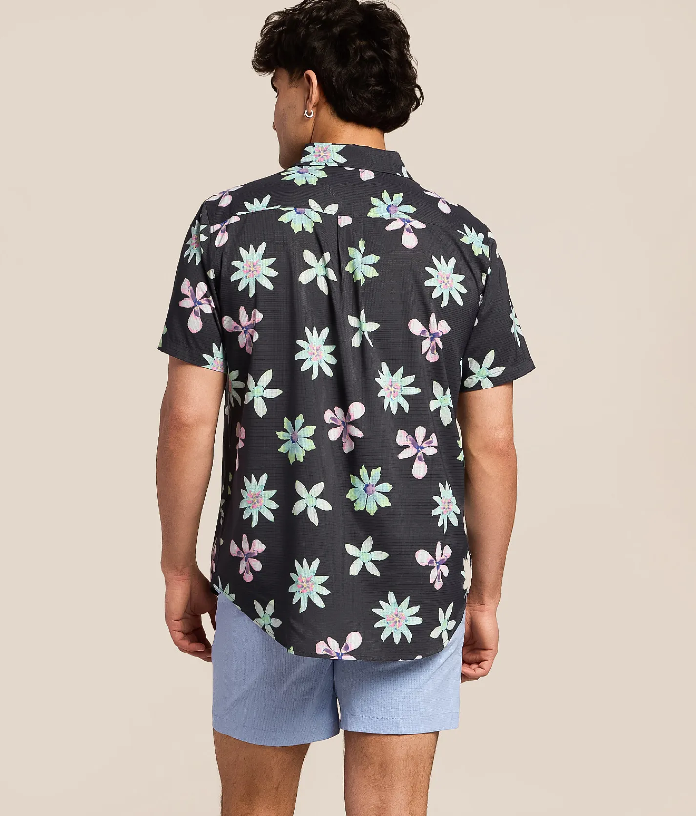 Tops | Chubbies The Floral Fusion Performance Stretch Shirt Black
