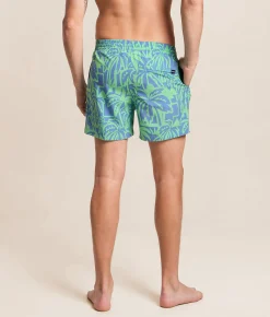Chubbies The Frond Farewell Stretch Swim Trunks Bright Green Hot