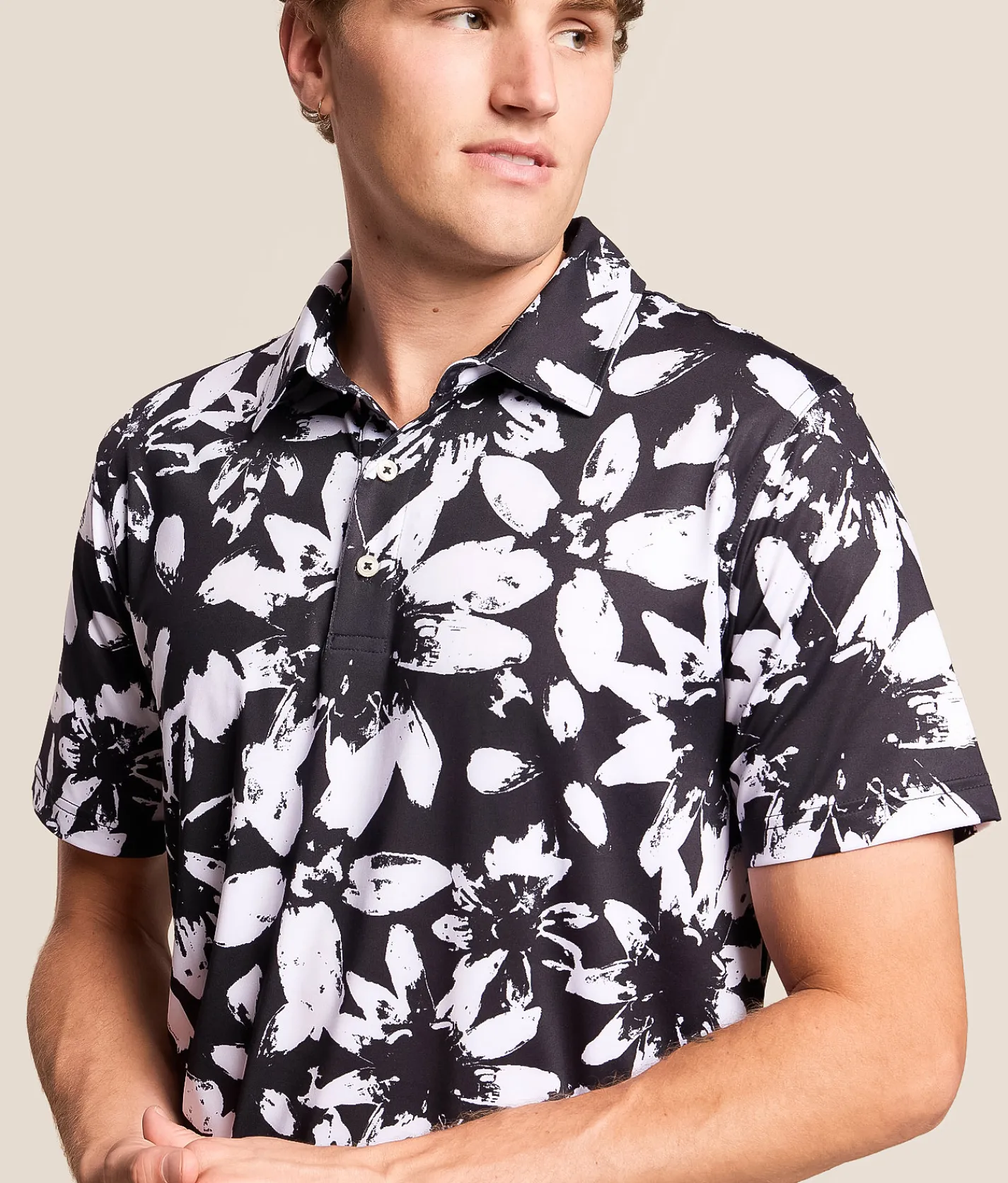 Chubbies The Full Contrast Performance Polo Black Discount