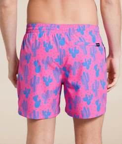 Bottoms|Swimwear | Chubbies The Grand Mirage Stretch Swim Trunks Bright Pink