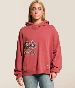 Tops | Modish Rebel The Great Outdoors Hooded Sweatshirt Washed Red