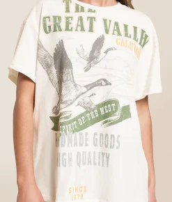 Modish Rebel The Great Valley T-Shirt Cream
