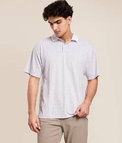 Tops | Devereux Golf The Ladders Performance Polo Marine Grey