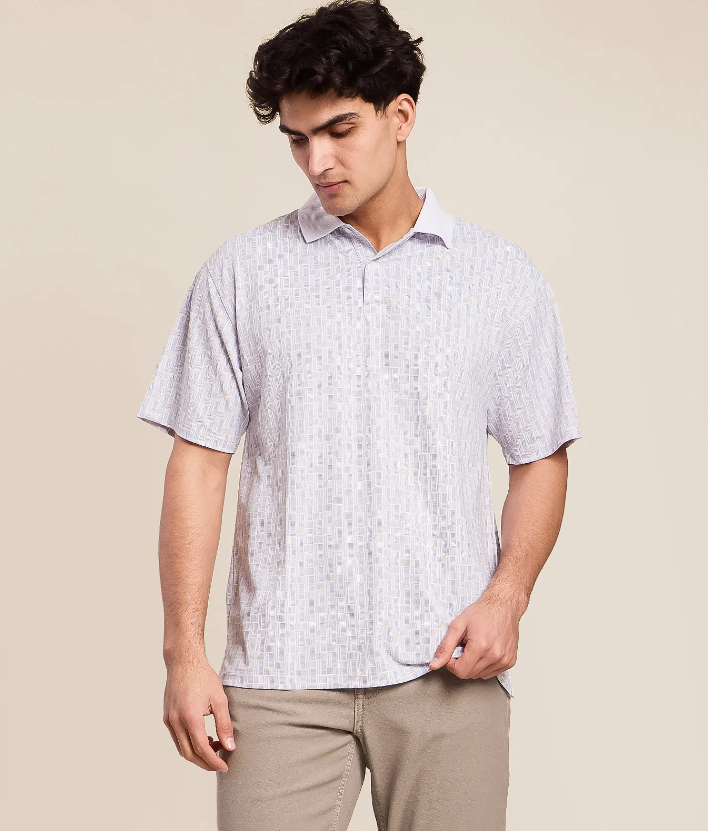 Tops | Devereux Golf The Ladders Performance Polo Marine Grey