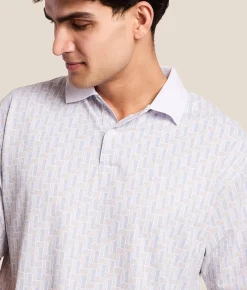 Tops | Devereux Golf The Ladders Performance Polo Marine Grey
