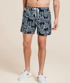 Chubbies The Midnight Thigh-N Stretch Swim Trunks Black Pattern Based PL Discount