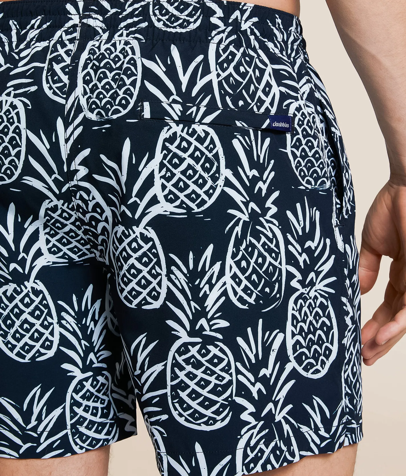 Chubbies The Midnight Thigh-N Stretch Swim Trunks Black Pattern Based PL Discount