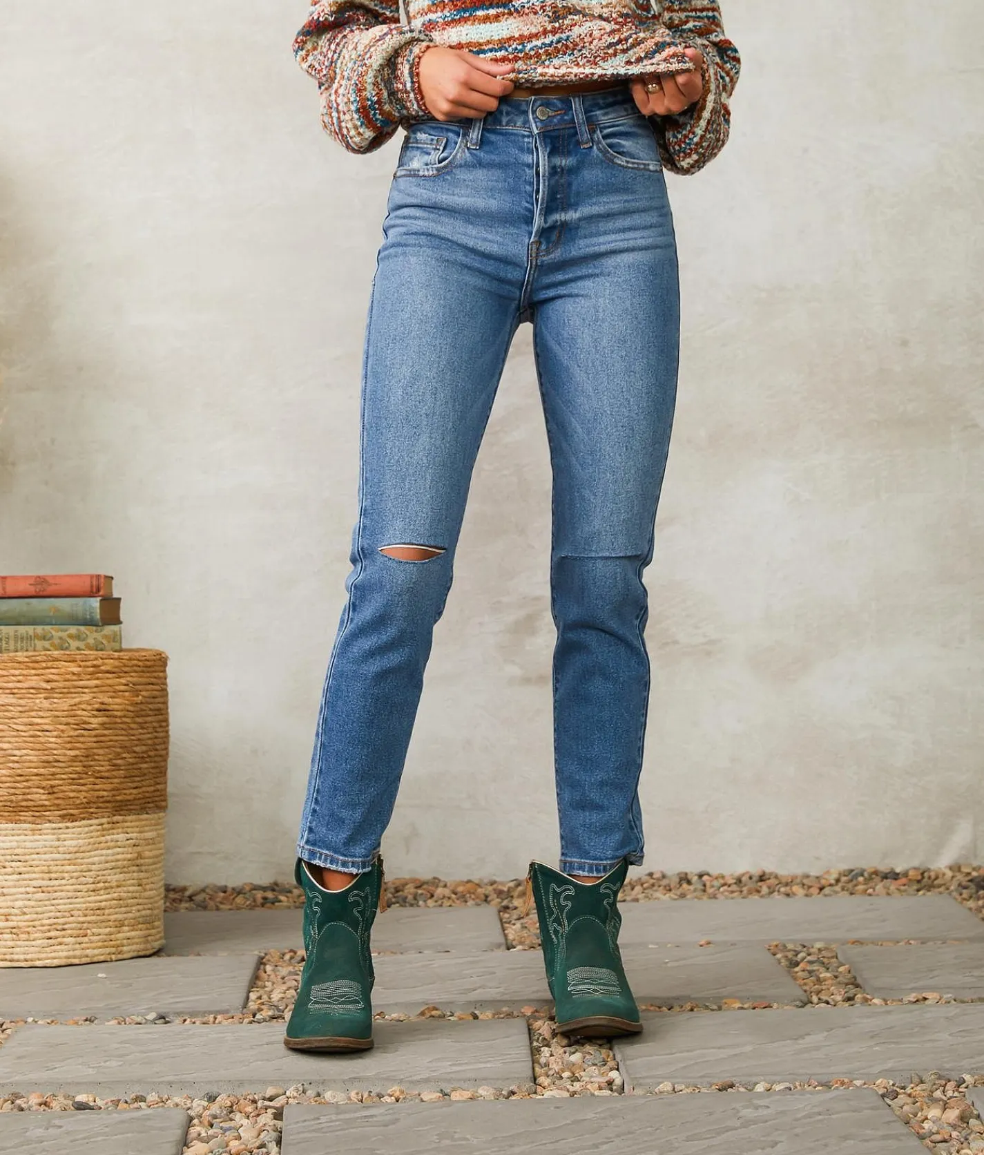 Jeans|Bottoms | Willow & Root The Mom Jean Saffron