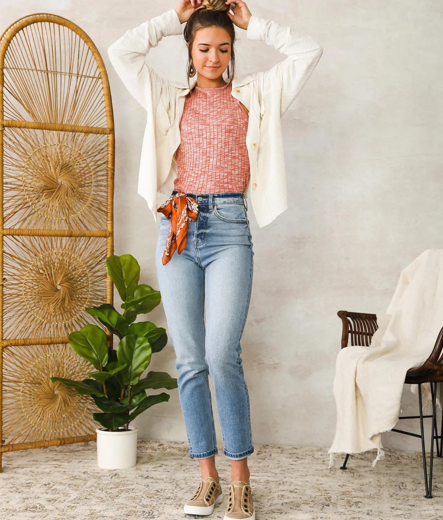 Willow & Root The Mom Jean Iris