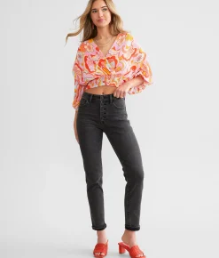 Jeans|Bottoms | Willow & Root The Mom Jean Clay