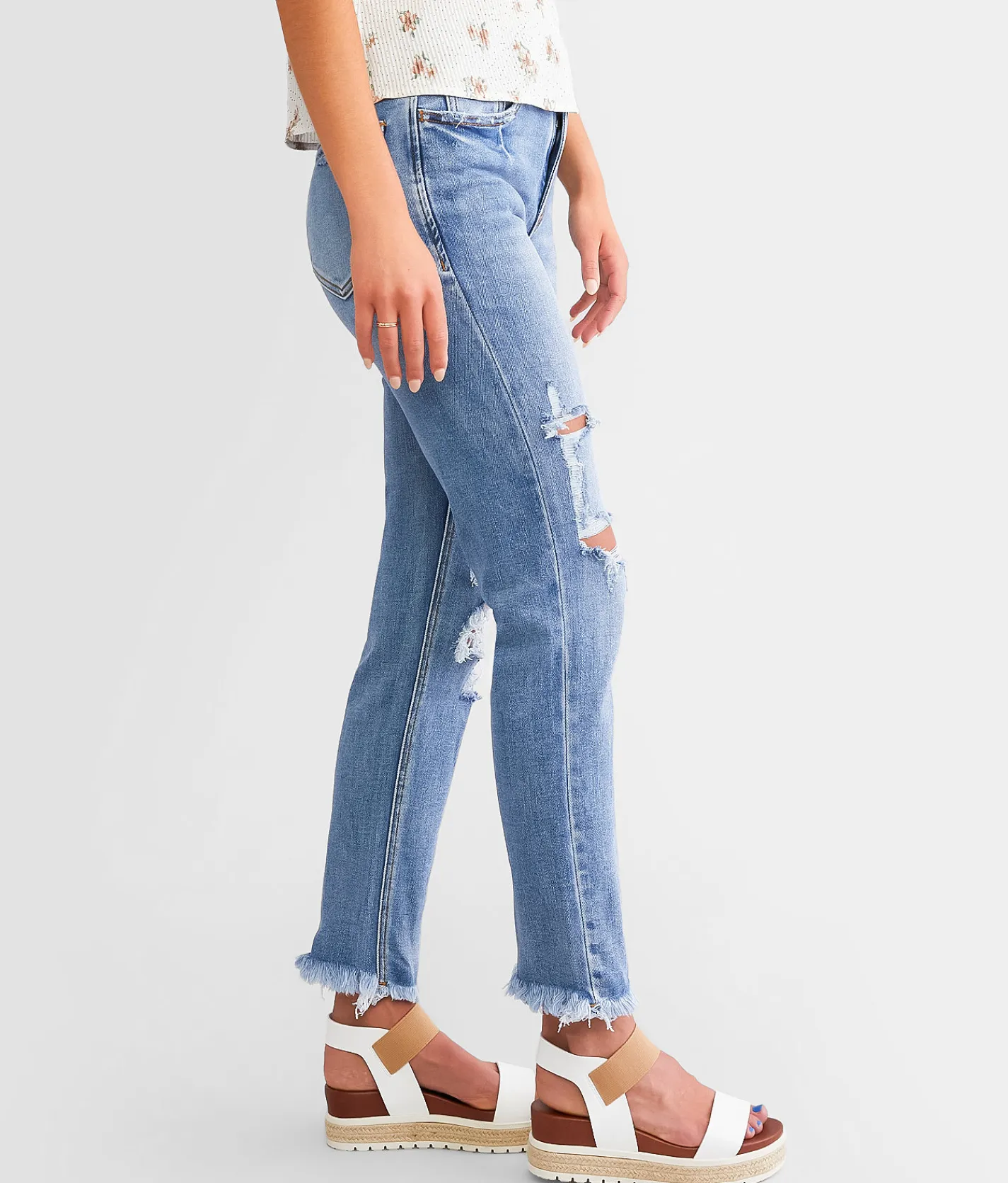 Willow & Root The Mom Jean Sweetpea New