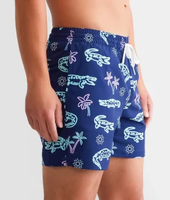 Chubbies The Neon Glades Stretch Swim Trunks Navy New
