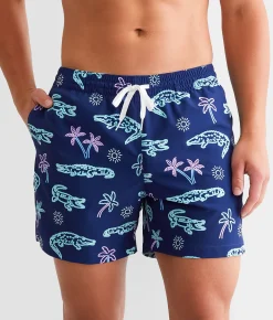 Chubbies The Neon Glades Stretch Swim Trunks Navy New