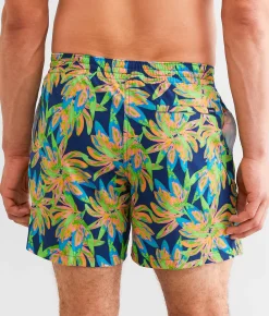 Chubbies The Ocean Flowers Stretch Swim Trunks Bright Green Pattern Ba Best
