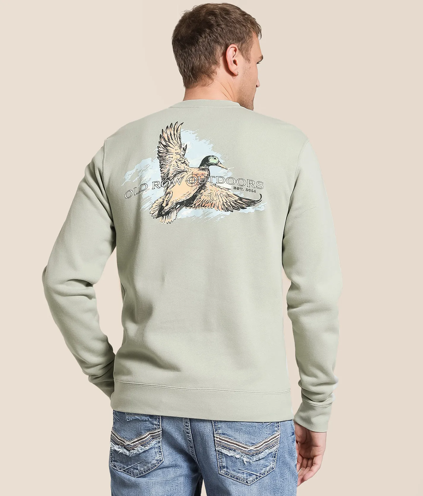 Tops | Old Row The Outdoors Mallard Pullover Dusty Sage