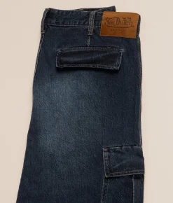 Von Dutch The Outlaws Cargo Straight Stretch Jean Middle Moon Discount