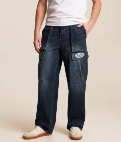 Von Dutch The Outlaws Cargo Straight Stretch Jean Middle Moon Discount