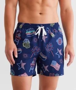 Chubbies The Patriotic Lights Stretch Swim Trunks Open Mescellaneous Online