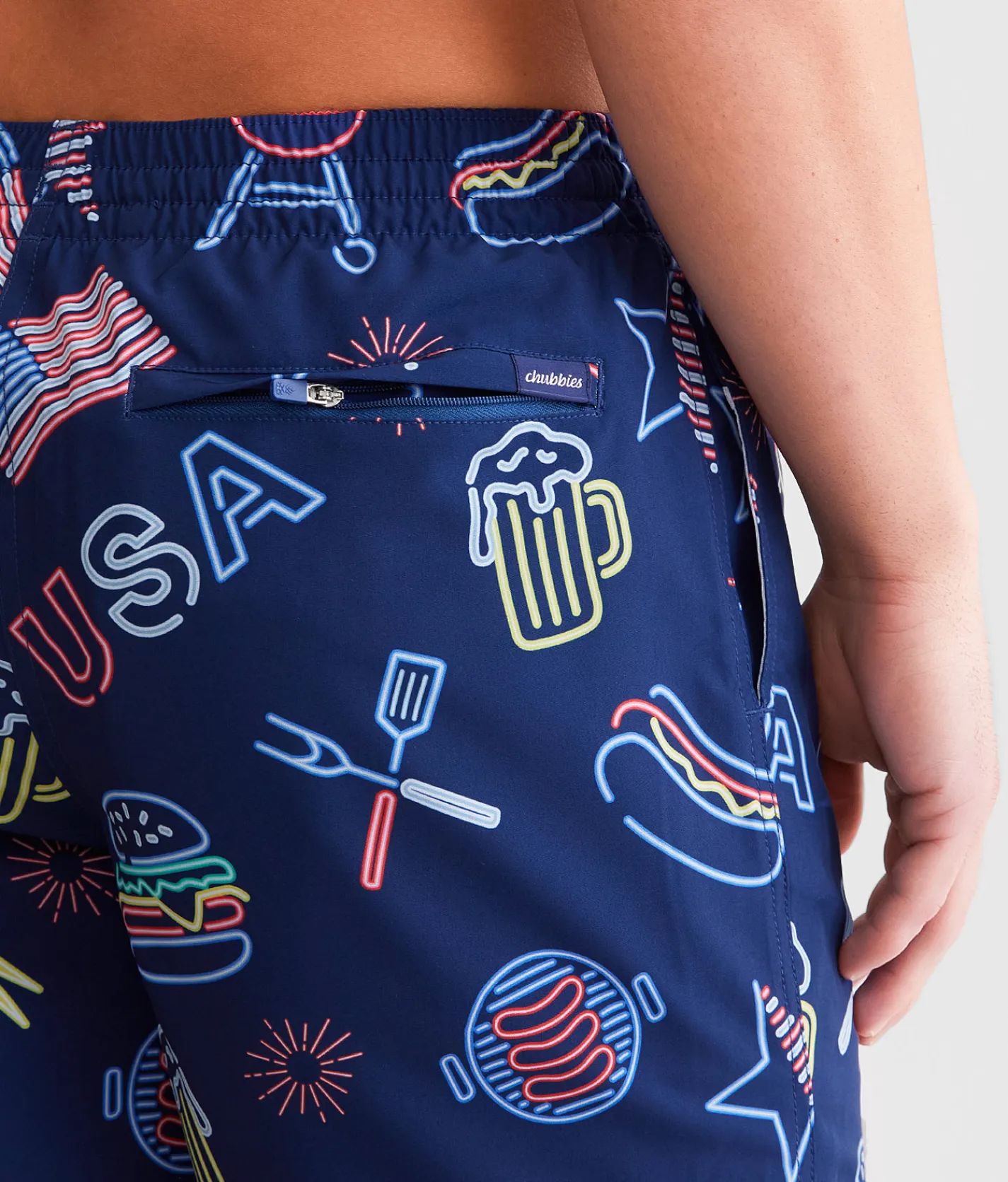 Chubbies The Patriotic Lights Stretch Swim Trunks Open Mescellaneous Online
