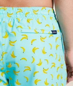 Chubbies The Peelio Dealios Stretch Swim Trunks Mint Pattern Based New
