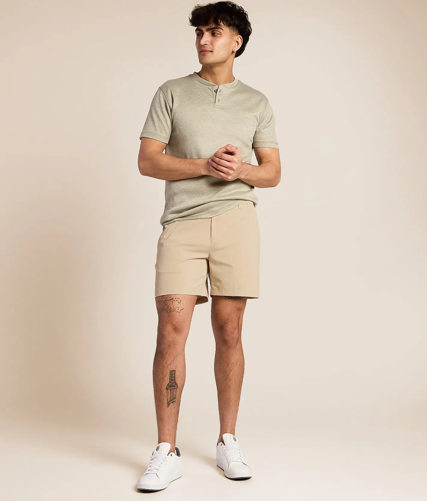 Chubbies The Peppercorns Breezetech Hybrid Stretch Short Medium Khaki Online