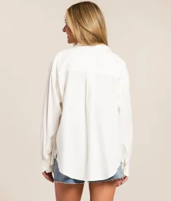 Tops | Z Supply The Perfect Button Up Shirt White