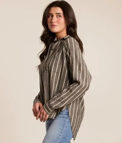 Z Supply The Perfect Line Blouse La Palma Clearance