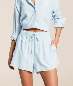 Z Supply The Perfect Linen Blend Short Salt Water Hot