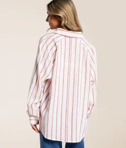 Z Supply The Perfect Line Striped Shirt Boathouse Clearance