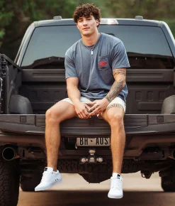 Graphic T-Shirts | Old Row The Pool Season T-Shirt Denim