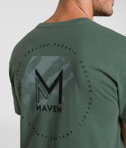 Tops|Graphic T-Shirts | Maven Co-op The Pursuit T-Shirt Balsam Green