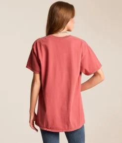 Tops | Merch Traffic The Ramones Oversized Band T-Shirt Mineral Red