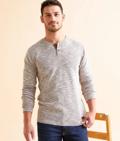 Outpost Makers Thermal Henley Brown Out New